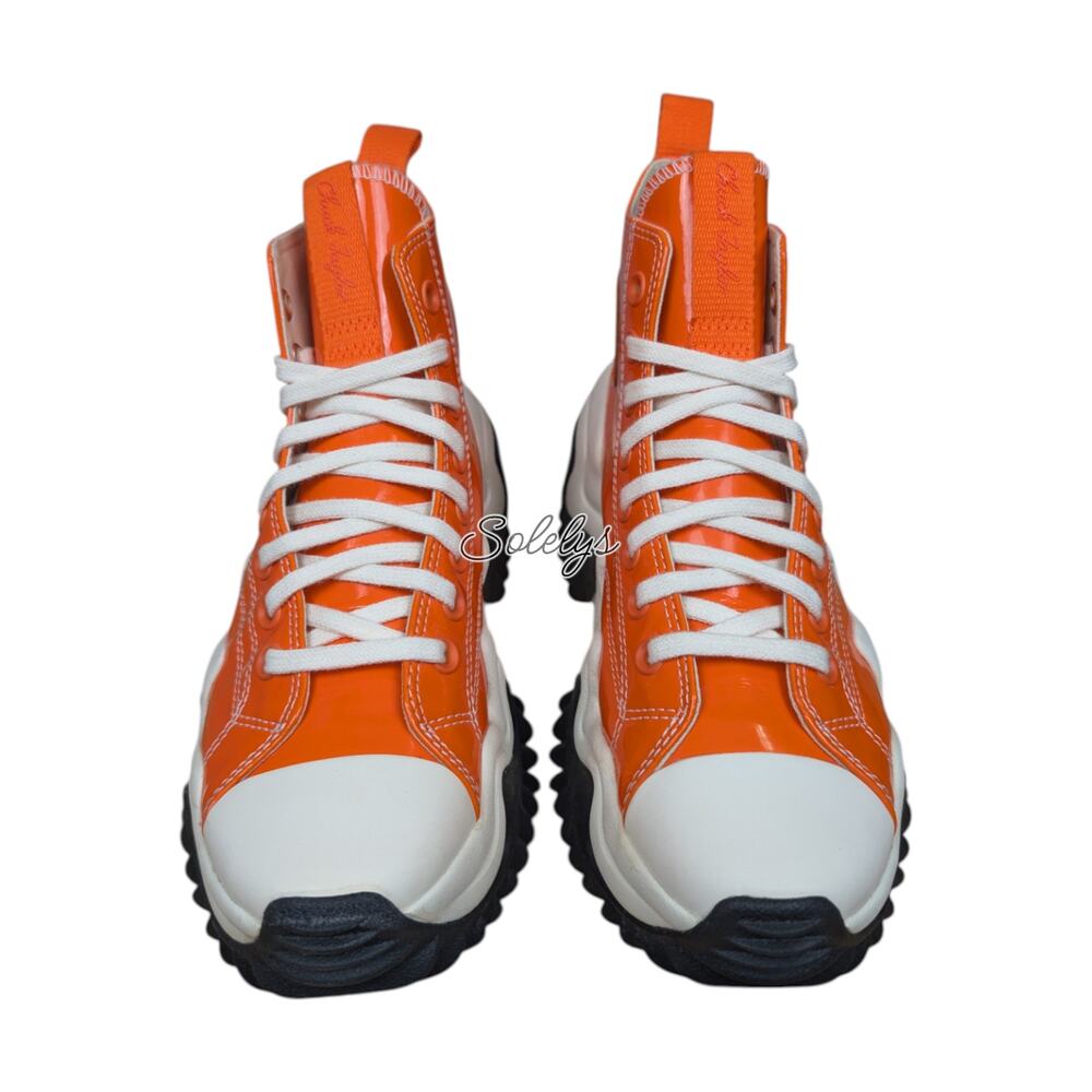 Converse Run Star Motion Bold Mandarin Orange Black Patent Platform Sneaker 8